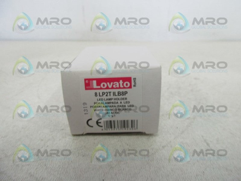 LOVATO 8LP2TILB8P TRANSPARENT WHITE LED PILOT LIGHT  NSMP