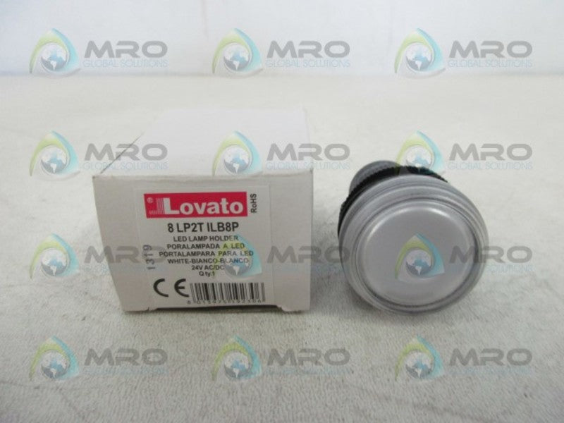 LOVATO 8LP2TILB8P TRANSPARENT WHITE LED PILOT LIGHT  NSMP