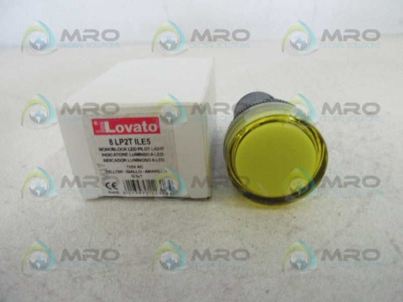 LOVATO 8LP2TILE5 MONOBLOCK YELLOW LED PILOT LIGHT  NSMP