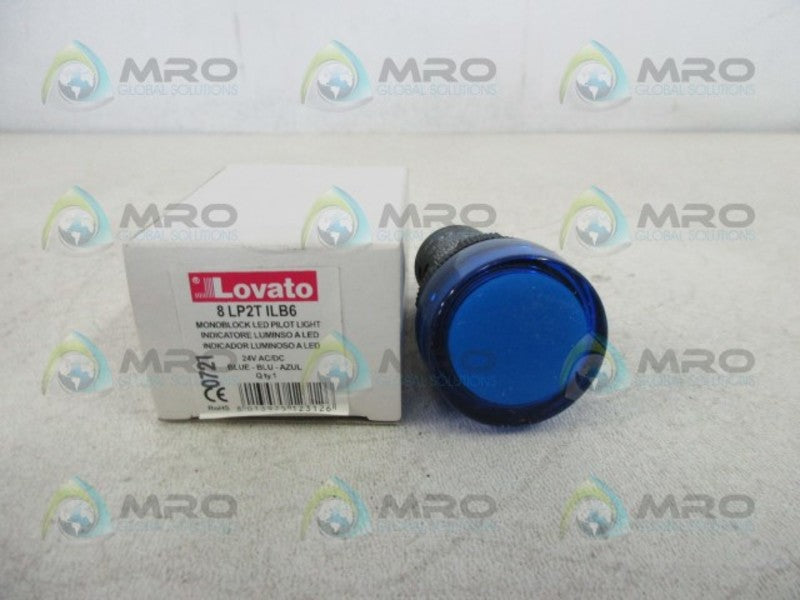 LOVATO 8LP2TILB6 MONOBLOCK BLUE LED PILOT LIGHT  NSMP