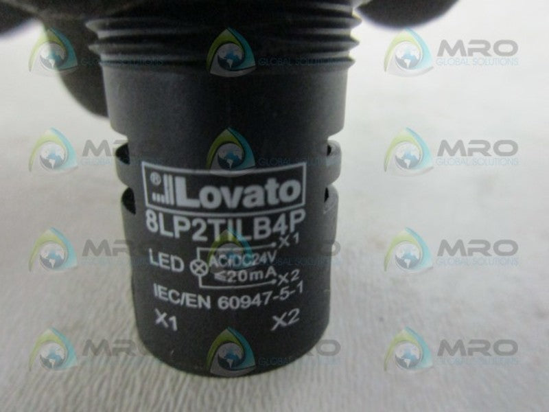 LOVATO 8LP2TILB4P MONOBLOCK RED LED PILOT LIGHT  NSNP