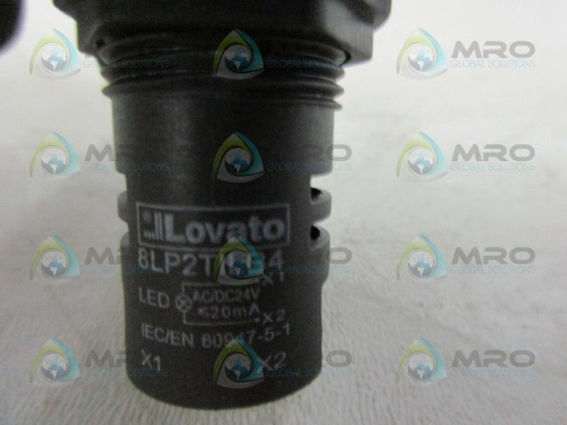 LOVATO 8LP2TILB4 MONOBLOCK RED LED PILOT LIGHT  NSNP
