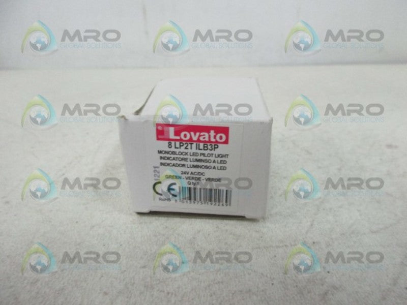 LOVATO 8LP2TILB3P MONOBLOCK GREEN LED PILOT LIGHT  NSMP