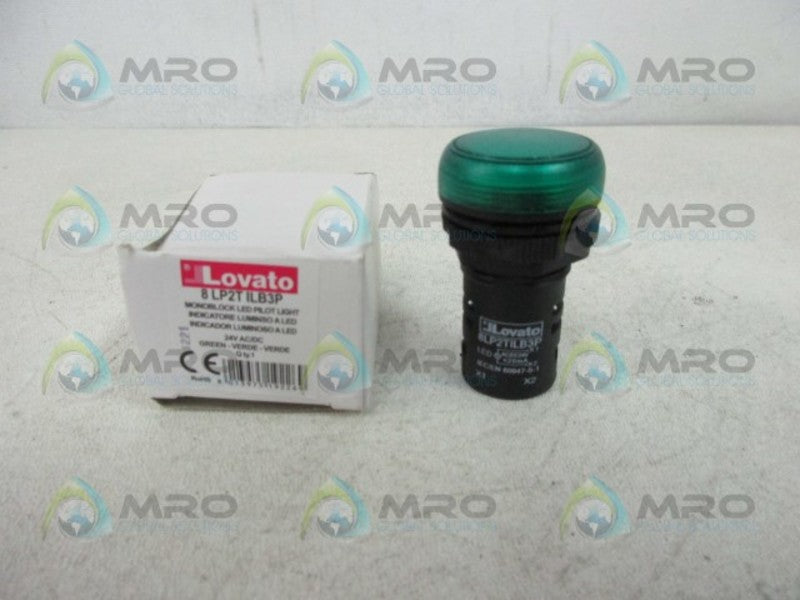 LOVATO 8LP2TILB3P MONOBLOCK GREEN LED PILOT LIGHT  NSMP