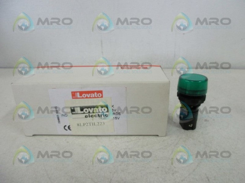 LOVATO 8LP2TIL223 GREEN DIRECT WIRE PILOT LIGHT (BOX OF 11)  NSMP