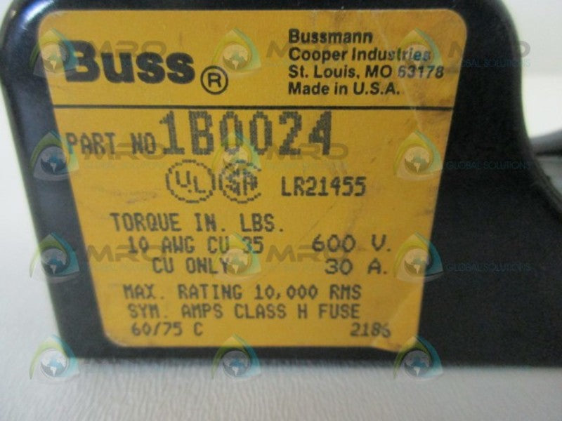 BUSSMANN 1B0024 FUSE HOLDER  UNMP