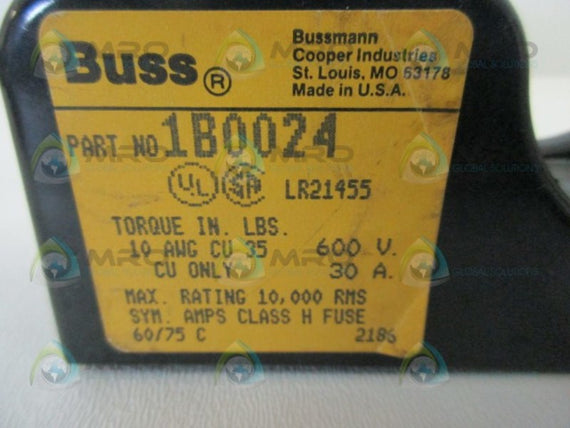 BUSSMANN 1B0024 FUSE HOLDER  UNMP
