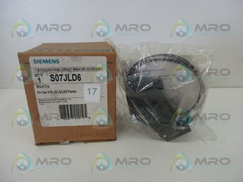 SIEMENS S07JLD6 VDC SHUNT TRIP  NSMP