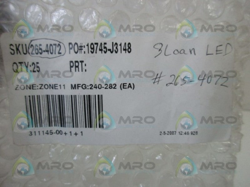 EL 265-4072 SNAP MOUNT LED LIGHT  NSNP