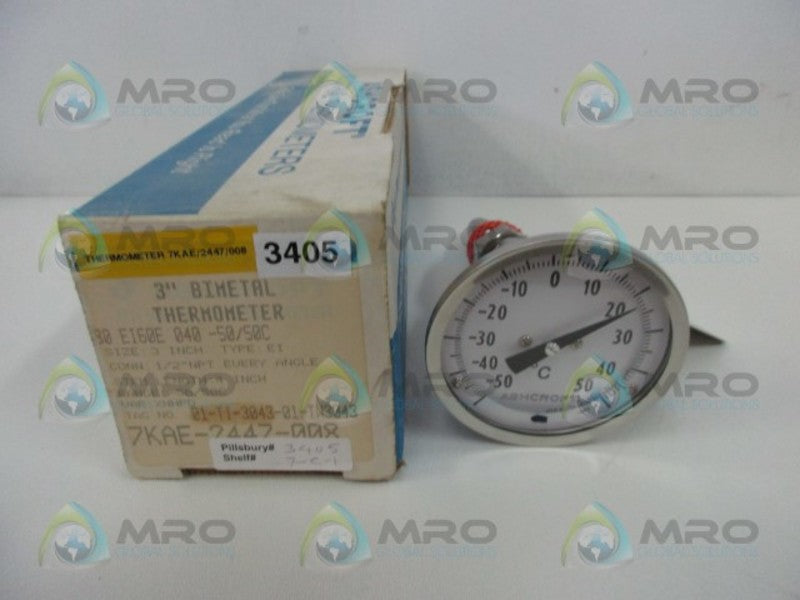 ASHCROFT 30EI60E040-50/50C BIMETAL THERMOMETER  NSMP