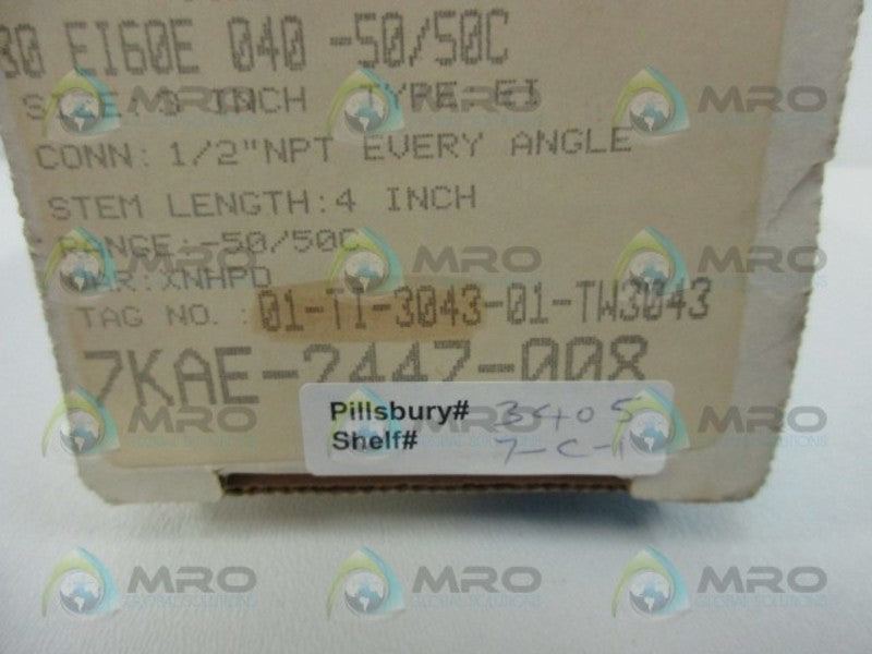 ASHCROFT 30EI60E040-50/50C BIMETAL THERMOMETER  NSMP