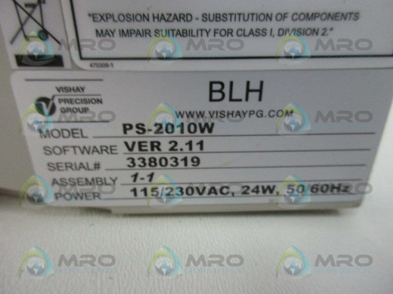 BLH PS-2010W LOAD CELL WEIGHT TRANSMITTER  NSMP