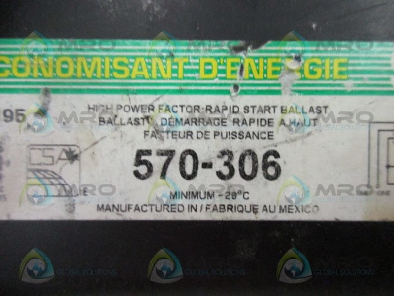 SOLA 570-306 BALLAST  UNMP