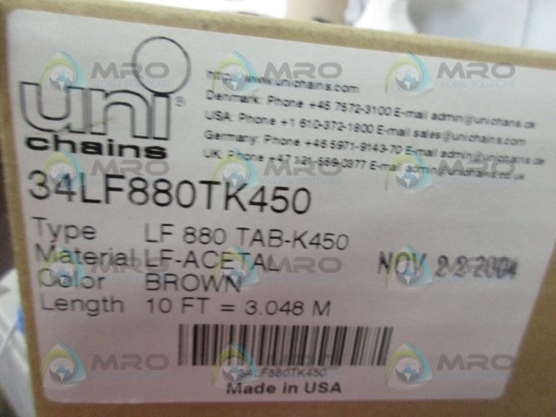 UNI CHAINS LF880TAB-K450 TOP CONVEYER CHAING  NSMP