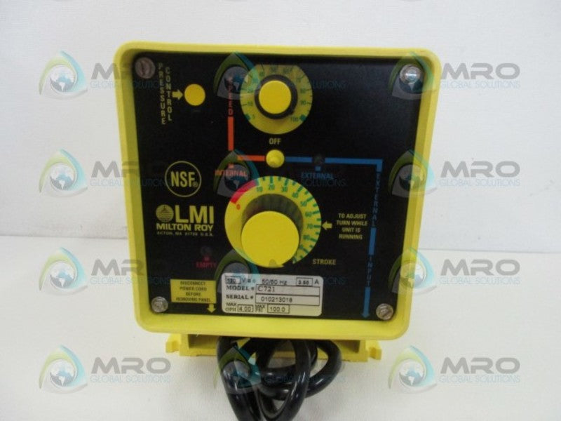 MILTON ROY C721-75T PULSE INPUT MANUAL CONTROL  NSNP