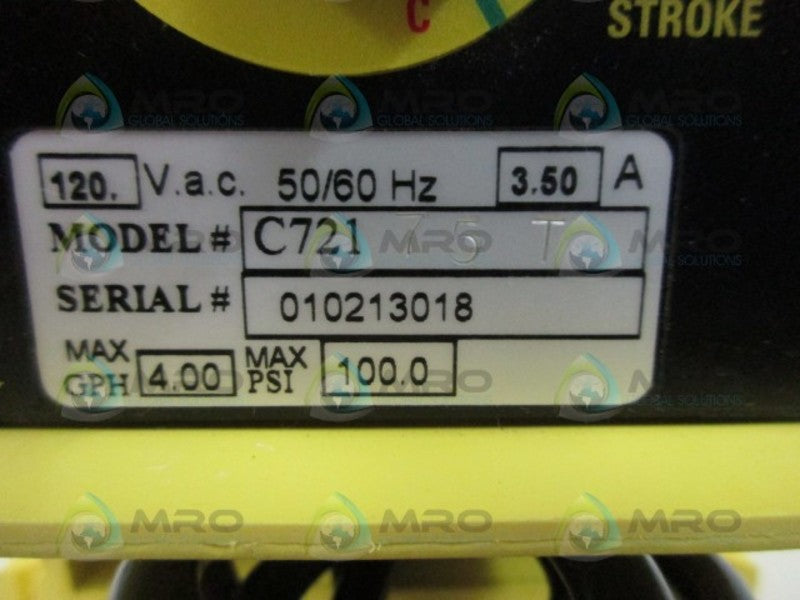 MILTON ROY C721-75T PULSE INPUT MANUAL CONTROL  NSNP