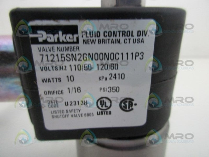PARKER 71215SN2GN00N0C111P3 SOLENOID VALVE  NSMP