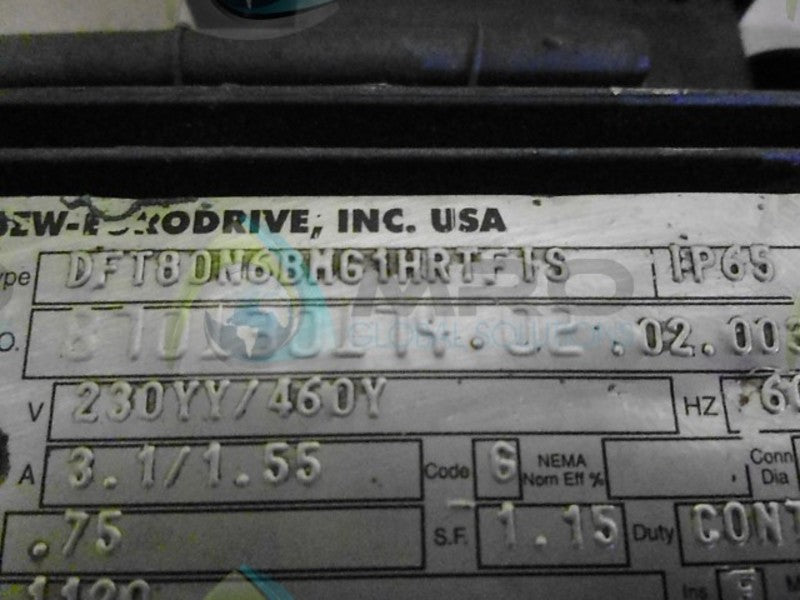 SEW-EURODRIVE DFT80N6BMG1HRTFIS S57DT80N6BMG1HRTFIS  NSNP