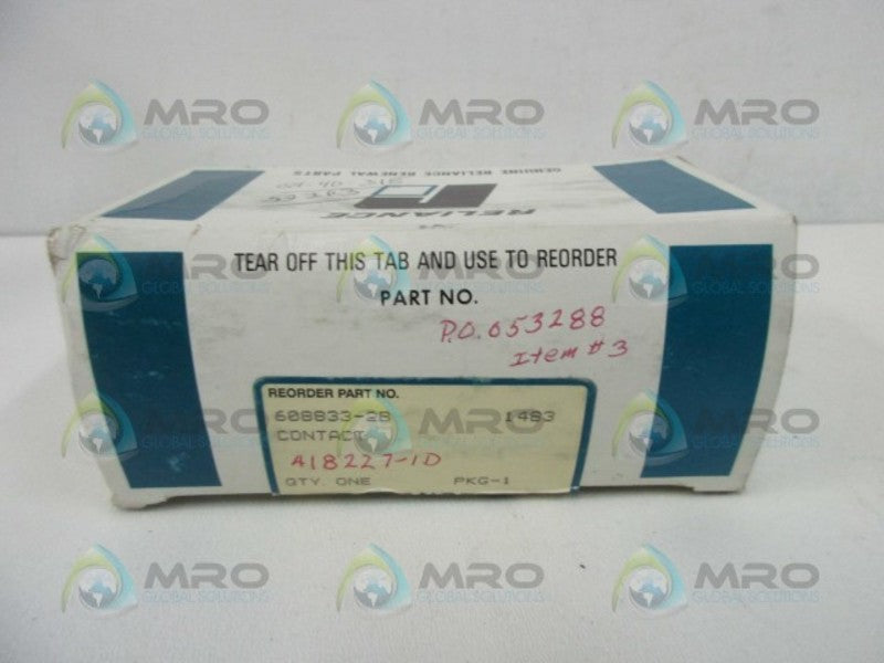 RELIANCE ELECTRIC 608833-2B CONTACT KIT  NSMP