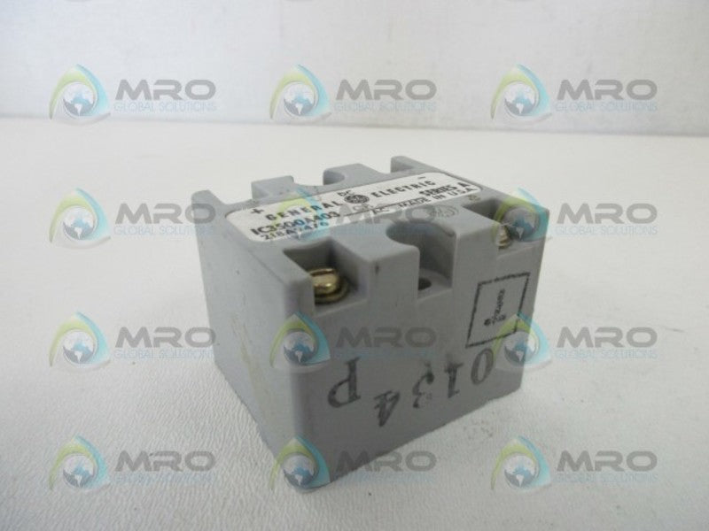 GENERAL ELECTRIC IC3500A403C8 CONTROL RECTIFIER  UNMP