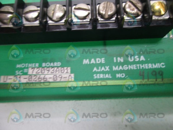 AJAX MAGNETHERMIC 72093A01 U-01-0266-09-A UNMP