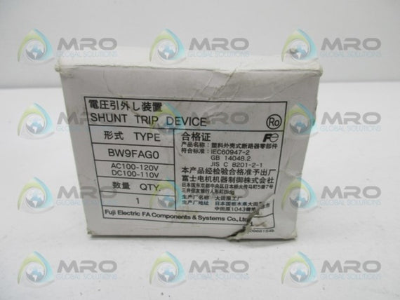 FUJI BW9FAG0 SHUNT TRIP DEVICE  NSMP