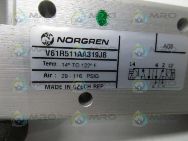 NORGREN V61R511AA319JB SOLENOID CONTROL VALVE  NSMP