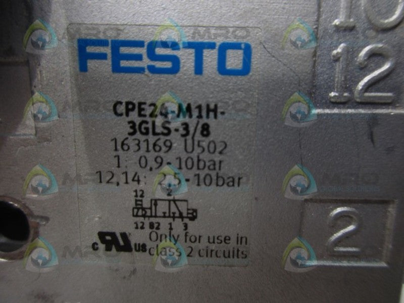 FESTO CPE24-M1H-3GLS-3/8 SOLENOID VALVE  NSMP