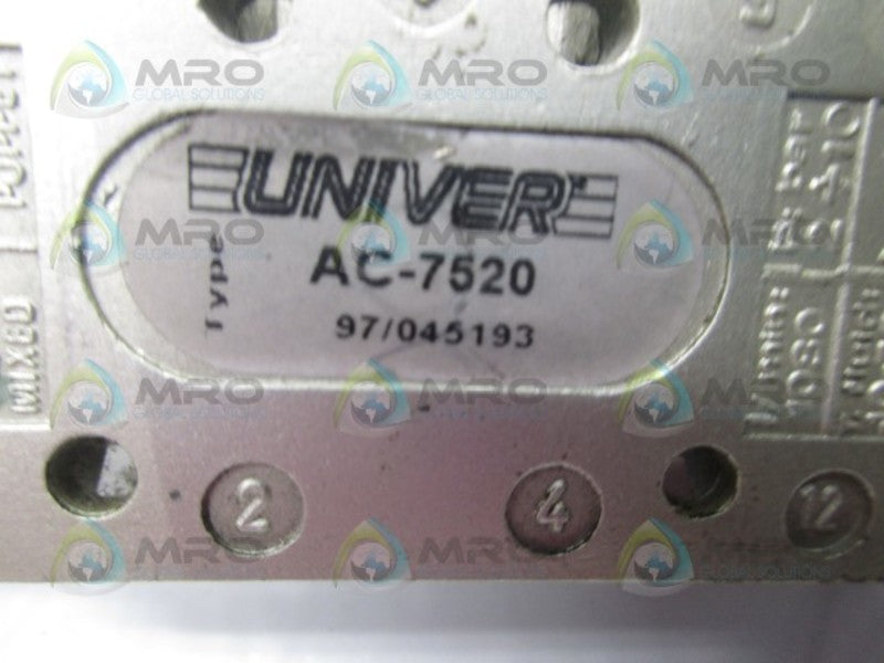 UNIVER GROUP AC-7520 POPPET VALVE  UNMP