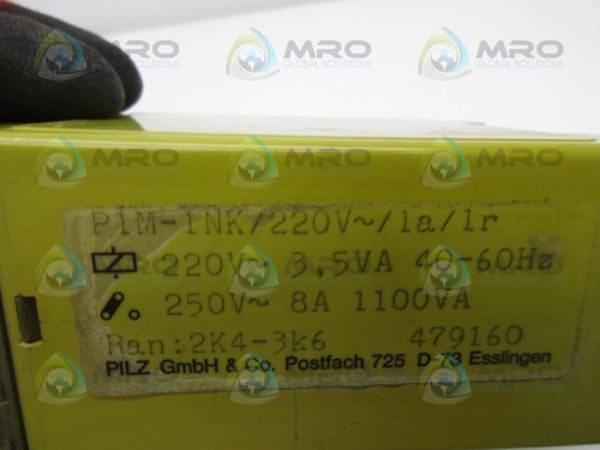 PILZ P1M-1NK/220V/1A/1R SAFETY RELAY  UNMP