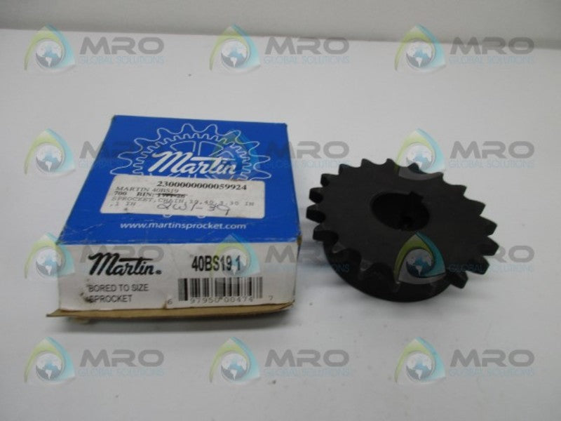 MARTIN 40BS19 SPROCKET 1"  NSMP