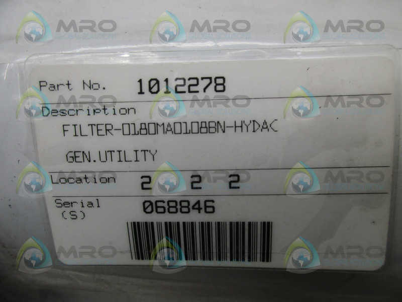 HYDAC 0180MA0108BN FILTER  NSMP