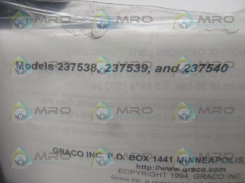 GRACO 237536 BALL VALVE  NSNP IN BAG