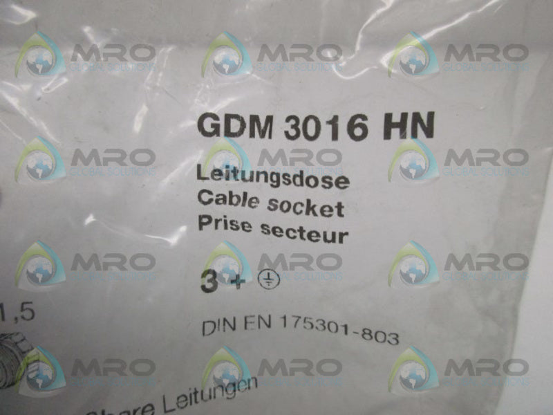 NORGREN GDM3016HN CONNECTOR CABLE SOCKET  NSMP