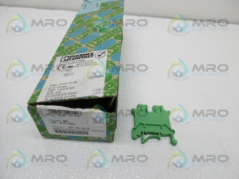 PHOENIX CONTACT UK3NGN TERMINAL BLOCK (IN BOX)  NSNP