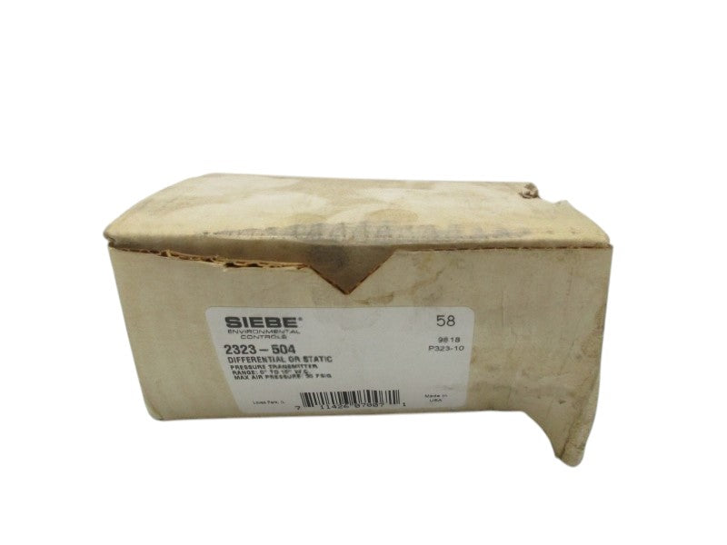 SIEBE 2323-504 DIFFERENTIAL/STATIC PRESSURE TRANSMITTER  NSMP