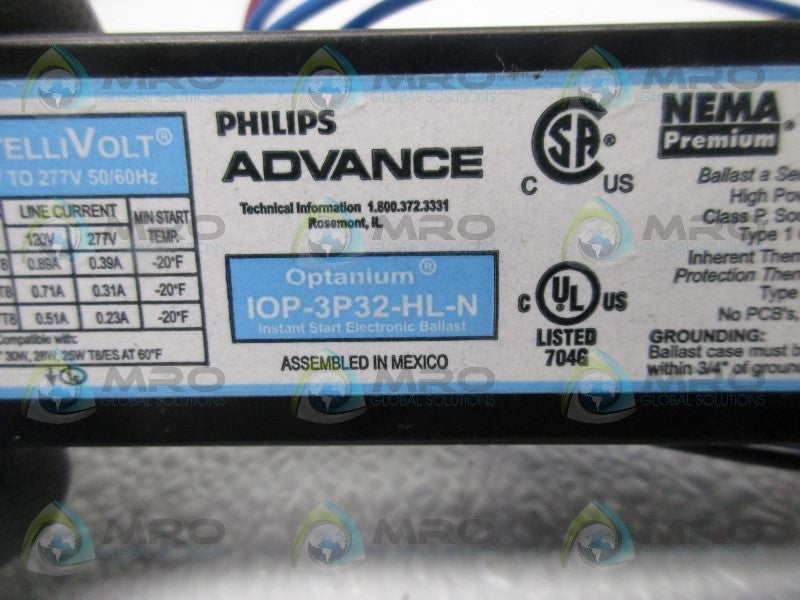 PHILIPS IOP3P32HLN BALLAST  NSNP