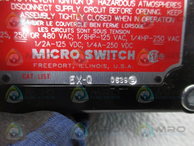 MICRO SWITCH EXQ SNAP SWITCH BASIC  NSMP