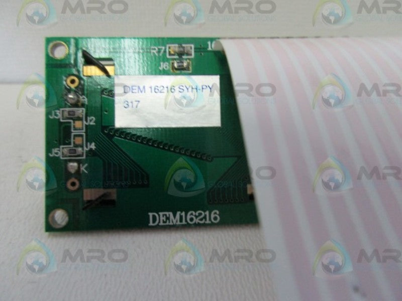 ELEKTRONIK DEM16216-SYH-PY-317 DISPLAY W/ RIBBON CABLE  NSNP