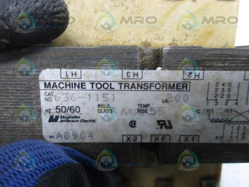 JEFFERSON ELECTRIC 636-1151 TRANSFORMER  UNMP