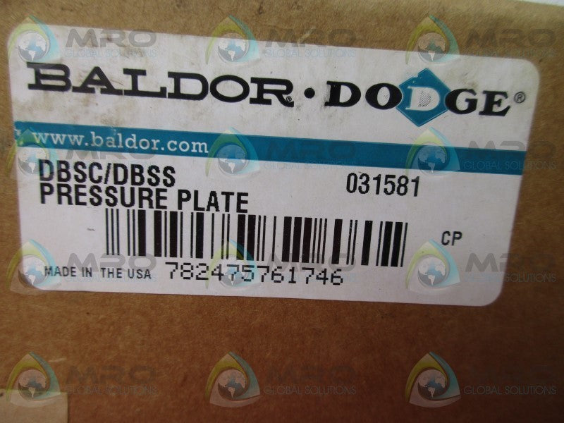 DODGE 031581 PRESSURE PLATE DBSC/DBSS  NSMP