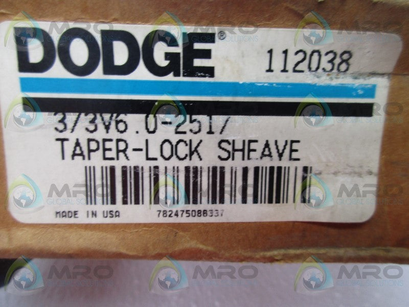 DODGE 112038 TAPER LOCK SHEAVE  NSMP