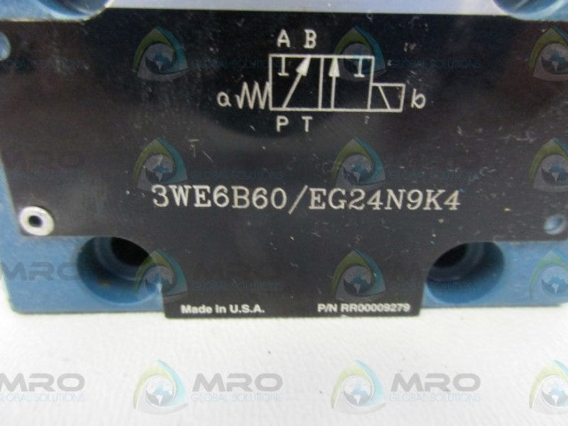 REXROTH 3WE6B60/ EG24N9K4 DIRECTIONAL VALVE  NSNP