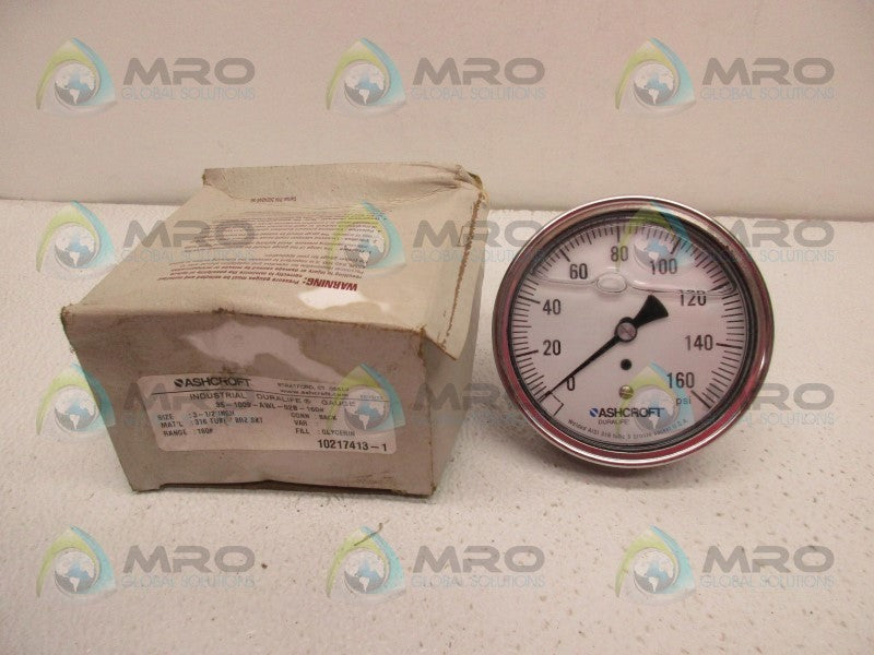 ASHCROFT 35-1009-AWL-02B-160 PRESSURE GAUGE 0-160PSI  NSMP