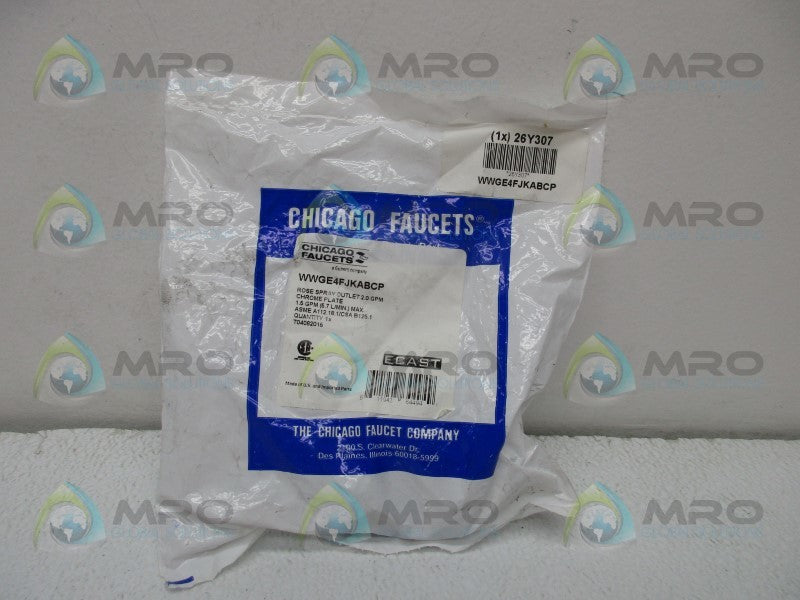 CHICAGO FAUCETS 26Y307 ROSE SPRAY OUTLET  NSMP