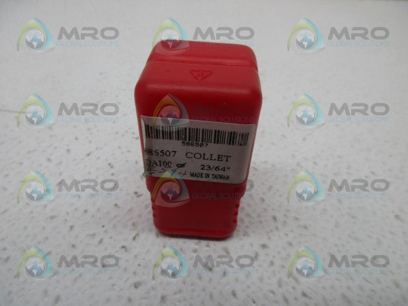 INDUSTRIAL MRO DA100-23/64 DOUBLE ANGLE COLLET * NEW IN ORIGINAL PACKAGE *