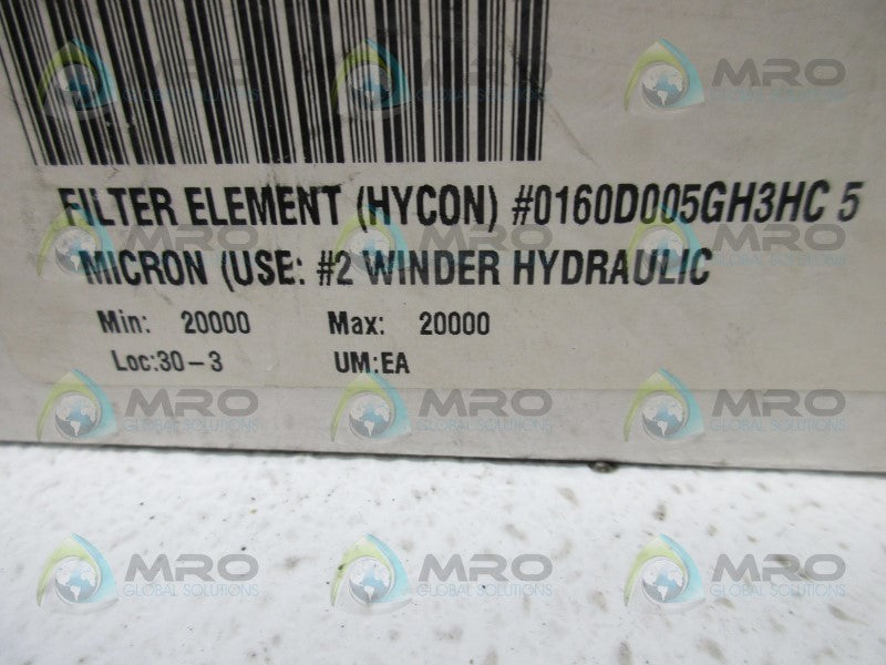 HYDAC 0160D005GH3HC5 FILTER  NSMP