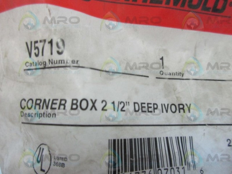 WIREMOLD V5719 CORNER BOX 2-1/2"  NSMP