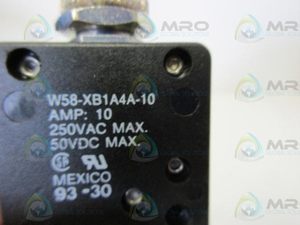 POTTER & BRUMFIELD W58-XB1A4A-10 CIRCUIT BREAKER 10A  NSMP