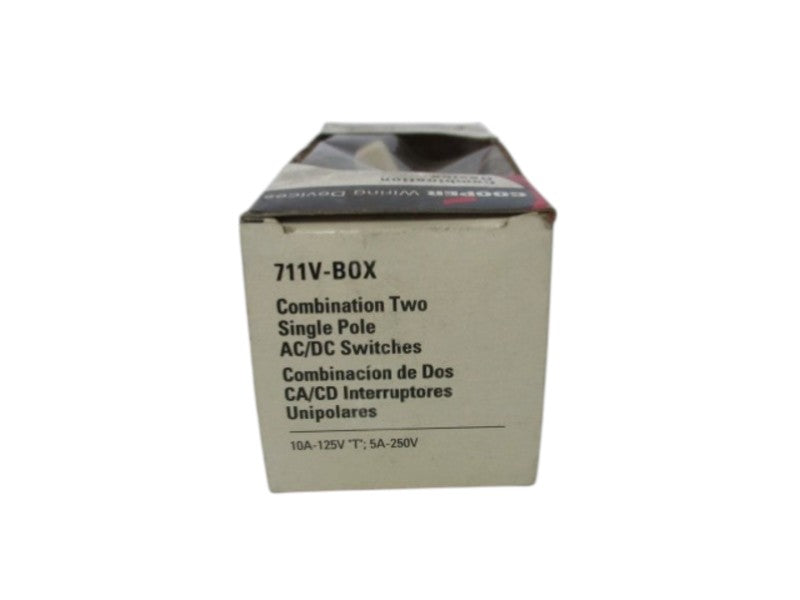 COOPER 711V-BOX 10A-125V  DC RATED WALL SWITCH  NSMP